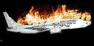 B737 engulfed in flames
