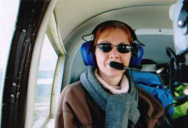 My passenger wearing a Sennheiser